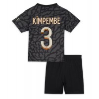 Koszulka piłkarska Paris Saint-Germain Presnel Kimpembe #3 Strój Trzeci dla dzieci 2023-24 tanio Krótki Rękaw (+ Krótkie spodenki)